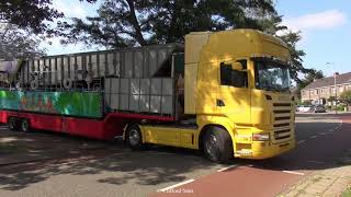 Kermis Heemskerk 2021 afbouw en transport deel 5 [upl. by Hogue10]