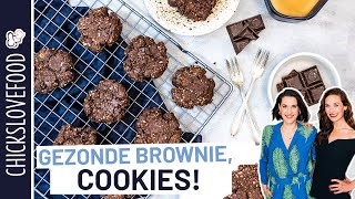 GEZONDE BROWNIE COOKIES  CHICKSLOVEFOOD [upl. by Elman]