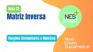 Funções Elementares e Matrizes  Aula 12  Matriz Inversa [upl. by Nosreme]