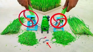 top diy tractor double engine with double chaff cutter machine  ‎‎‎‎MakeToys sanocreator [upl. by Marks]