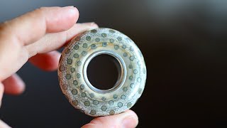 Making a Silver Ring in a Glass Bead [upl. by Aihsoj]