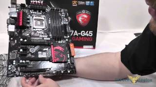 MSI Z77AG45 Gaming Motherboard Unboxing  Overview and Benchmarks [upl. by Noirrad]