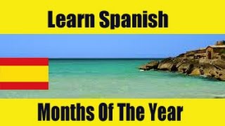 🎶 Learn the Months of the Year in Spanish Song  Kids Spanish songs [upl. by Boutis]