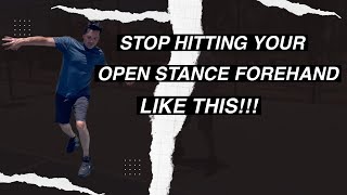 The open stance forehand starts with the stance [upl. by Maryjo]