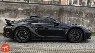 2023 Porsche 911 Turbo S Full Black Blue Carbon 911 by TopCar Design [upl. by Engel]