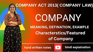 Companies Act 2013  Companies act  Characteristics of company  Company law  MBA B com BBA [upl. by Eislehc]