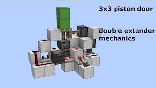 3x3 Piston Door Mechanics  Double piston extender [upl. by Ahto]