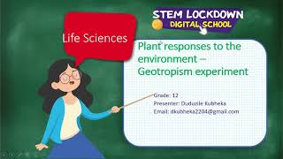 Grade 12  Life Science  Geotropism Experiment [upl. by Nnayecats]