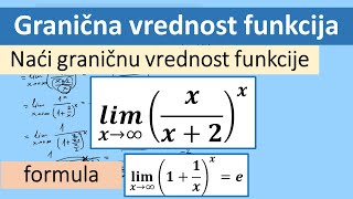 Granična vrednost funkcije zadatak Broj e [upl. by Ecidnacal360]