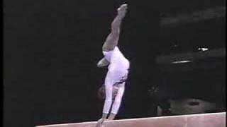 Dominique Moceanu  1996 Olympics Team Compulsories  Balance Beam [upl. by Nyrahtak936]