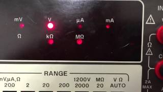 HP 3466A digital multimeter flicking LEDs [upl. by Rosenquist]