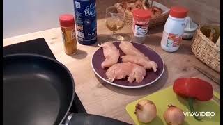 aiguillettes de poulet au curry blanc de poulet [upl. by Margherita68]