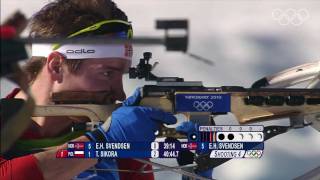 Svendsen  Mens Biathlon  20KM Individual  Vancouver 2010 Winter Olympic Games [upl. by Nnawtna790]