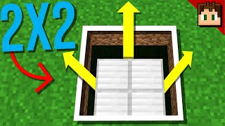 The 2X2 FLYING MACHINE ELEVATOR Minecraft Bedrock 121 Tutorial [upl. by Yelehsa]