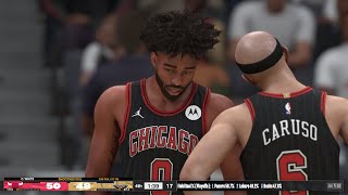 “ManOfLamb b cooking with The NO Pelicans🔥” Caruso Bulls vs Pelicans NBA 2K24XS Ranked Match [upl. by Genet]