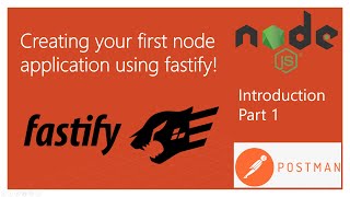 Creating your first node app with Fastify Pt 1 [upl. by Aihsoem]