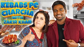 Zakir Khan Ke Saath Bollywood Ki Charcha At Lunch with Tasty Kebabs  FarahKhanK [upl. by Bovill966]