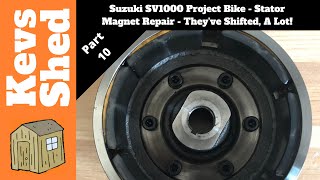 Suzuki SV1000 Project Bike  Part 10  Checking and Repairing the Stator Magnets a Common Problem [upl. by Etessil]