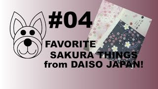 Cherry Blossom Drawstring Bags  Favorite Sakura Items DAISO Japan [upl. by Ulick]