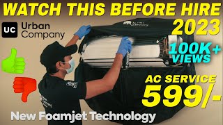 Urban Company AC Deep Clean Service With Foam jet technology Review  Urbanclap ac servicing 2023 [upl. by Meisel]