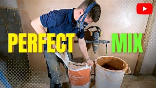 Get The Perfect Plaster Mix 5 Minutes FLATPlastering Crash Course [upl. by Ihcelek]