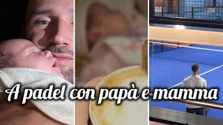 Andrea Zenga e Rosalinda portano con sé la piccola Camilla a un torneo di padel di papà [upl. by Cantu]