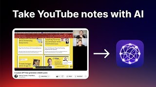 How to take notes from YouTube videos using AI [upl. by Aiuhsoj992]