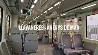 TRAYECTO Llavaneres  Arenys de Mar CIVIA 465 Rodalies R1 Renfe [upl. by Fein]