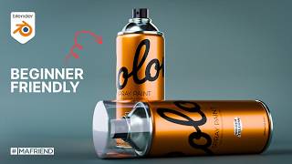 How to Model a Spray Can In Blender 42 StepByStep Blender Tutorial [upl. by Nnire331]