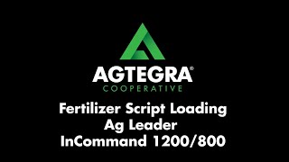 Ag Leader InCommand 1200800 Monitor Fertilizer Prescription Loading Tutorial [upl. by Circosta]