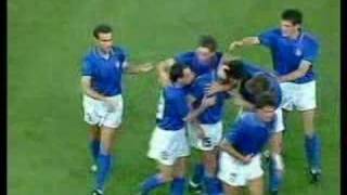 BAGGIO  1 goal against England WC90 [upl. by Allianora]