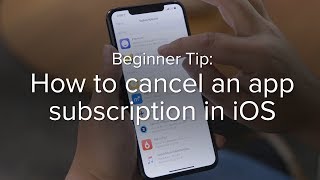 How to cancel an app subscription on your iPhone [upl. by Euqinotna867]