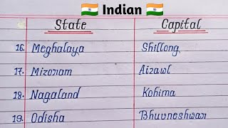 Indian States and Their Capitals in 2024  List of States and Capitals of India [upl. by Vandervelde381]