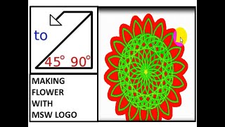 MSW logo tutorialMSW LOGO Flower commandsRepeat commandLogo commands for class 3 amp 4 [upl. by Tchao162]