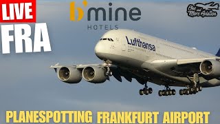 🔴Live Frankfurt Airport Planespotting  Return Lufthansa A380 DAIMC from MNL🛬  Hotel bmine [upl. by Jacie]