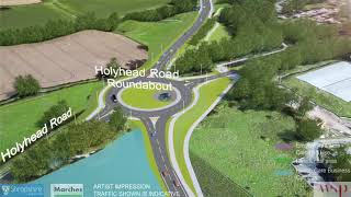 Shropshire Council  Shrewsbury North West Relief Road Flythrough 2017 [upl. by Layol198]