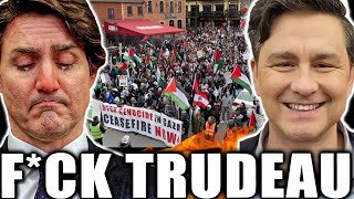 MASSIVE FCK TRUDEAU Protest Breaks Out In Canada [upl. by Whittaker]