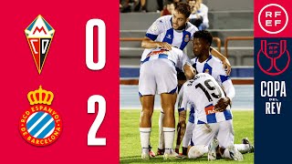 Resumen  Copa del Rey  CD Mensajero 02 RCD Espanyol  Primera Eliminatoria [upl. by Ainival949]