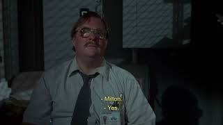 Office Space 1999  Milton the exterminator 720p pesticide cockroaches [upl. by Esiom]