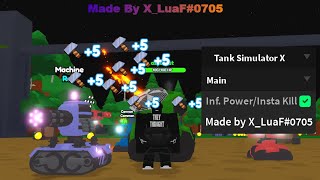 Roblox Tank Simulator X Clicker Script  Inf PowerInstant Kill [upl. by Brader]