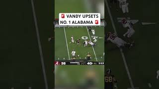 Vanderbilt UPSETS No 1 Alabama 🚨 🏈 shorts [upl. by Mannes]