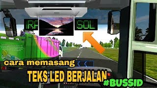 Cara memasang Teks berjalan pada Kaca Bussid Saat One Game Versi Saya [upl. by Rosemary]