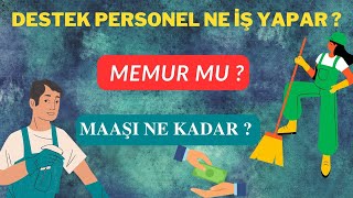 DESTEK TEMİZLİK PERSONEL NE İŞ YAPAR   NE KADAR MAAŞ ALIR [upl. by Stefanie]