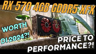 RX 570 4GB GDDR5 XFX 2024 MASIH BISA [upl. by Odnomra]