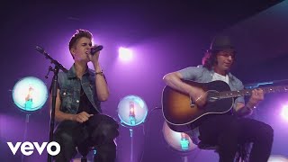 Justin Bieber  All Around The World Acoustic Live [upl. by Yrelbmik568]