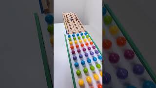 marble Run Race ASMR 129 Wooden Wave Course Colorful Marbles marblerun marblerunrace asmr [upl. by Renwick]