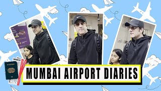 Fardeen Khan With Kids Spotted At Airport Arrival [upl. by Eilahs]