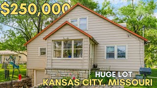 Charming Home with HUGE LOT for 250000Living in one of KansasCity Missouris most popular areas [upl. by Namie]