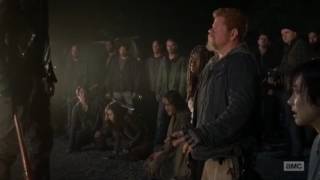 Walking Dead Negan Kills Glen and Abraham Scene  Glen And Abraham Deaths Scene [upl. by Hajar]