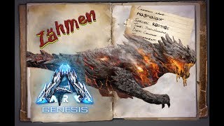 ARK Genesis GUIDEDeutsch  Magmasaur zähmen amp Tipps  DLC Taming [upl. by Stricklan]